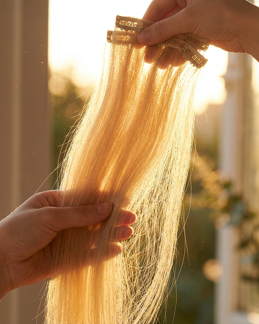 Damage-Free Clip-in Extensions for Thinning Hair | Lightweight & Invisible (120g)