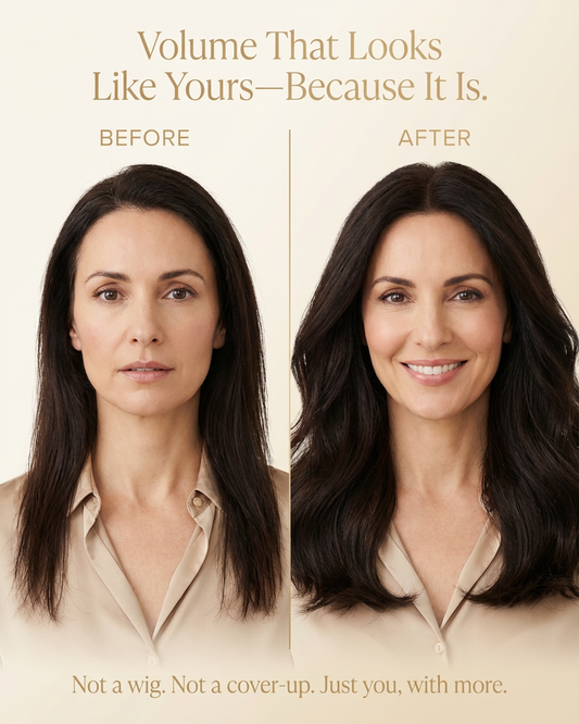 The 120g Restoration Set: Tension-Free Extensions for Fine Hair (Virgin European Texture)