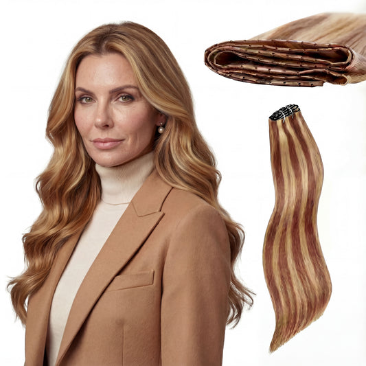 0.8mm Invisible Butterfly Weft | Ultra-Thin & Zero Tension (Matte Bond)