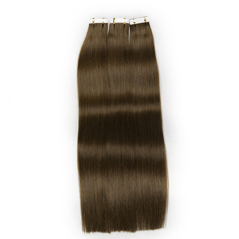 #4 Tape in Raw Hair Extensions