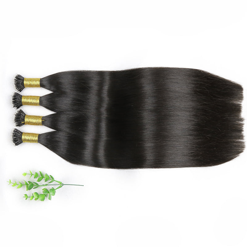 Natural Black Nano Ring raw Hair Extensions