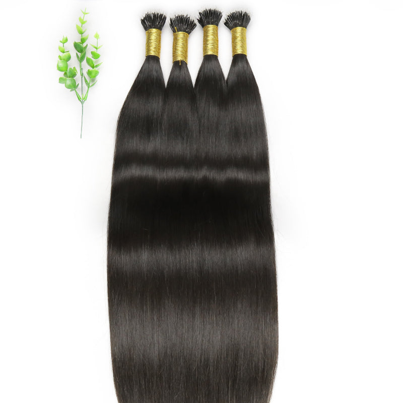 Natural Black Nano Ring raw Hair Extensions