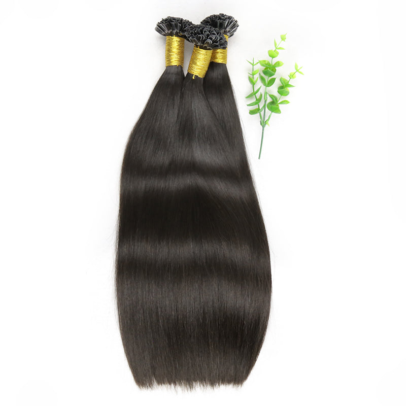 Natural Black U Tip Raw Hair Extensions