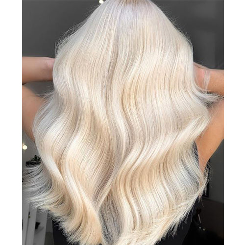 Ash Blonde Flat Weft Virgin Hair Extensions