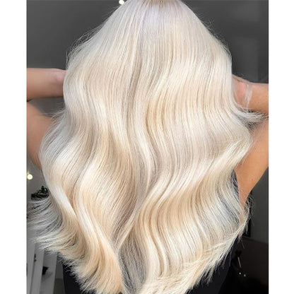 Ash Blonde Flat Weft Raw Hair Extensions