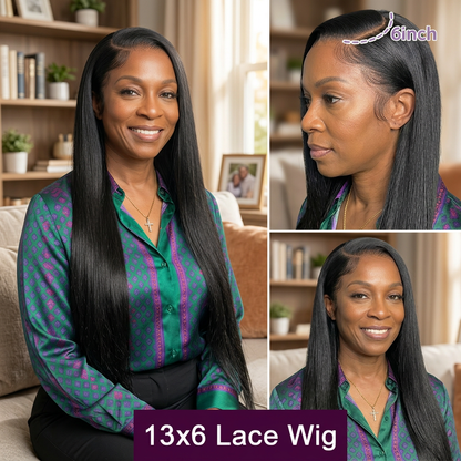 Effortless 13x6 Straight Lace Front Wig | Skin Melt Lace & Weightless Comfort