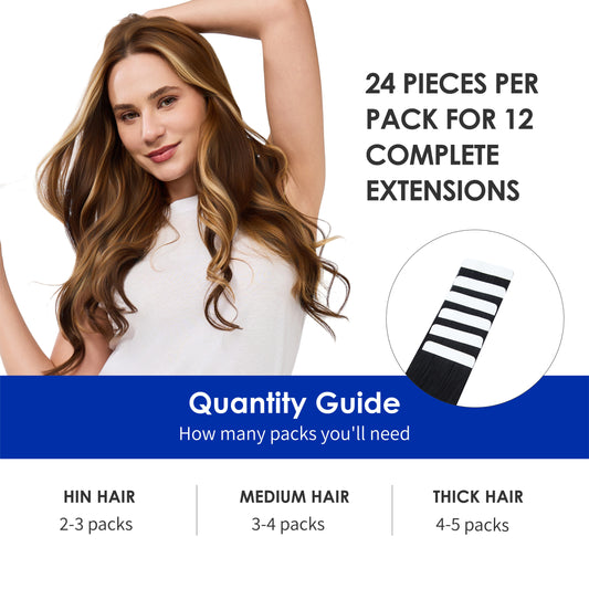 Invisible Skin-Weft™ Tape-Ins | Seamless Injection Technology | 100% European Virgin Hair