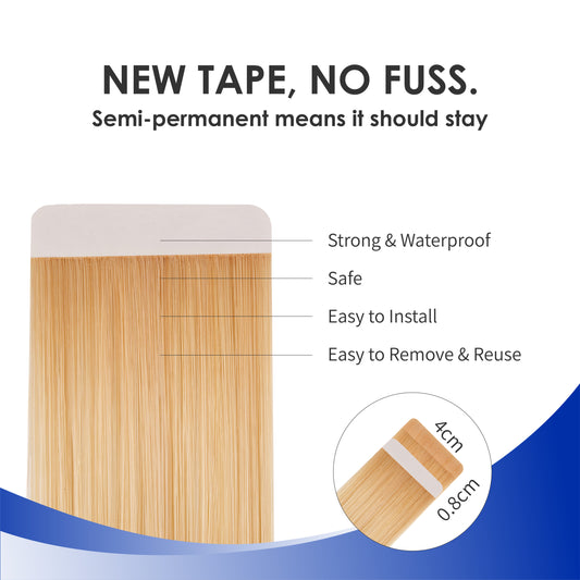 Super Double Drawn Tape Extensions | Full Ends (Root-to-Tip) | Luxury Remy Human Hair