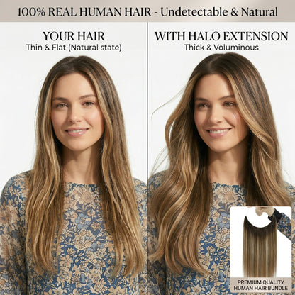HAIR Halo Hair Extensions 100% Human Hair