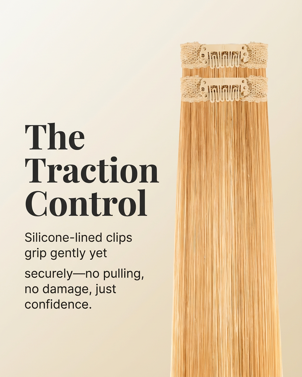 Damage-Free Clip-in Extensions for Thinning Hair | Lightweight & Invisible (120g)