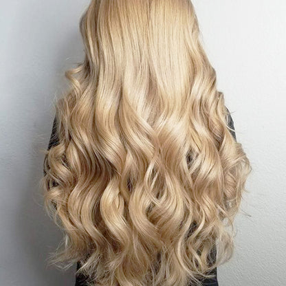 Ash Blonde Handtied raw  Hair Extensions