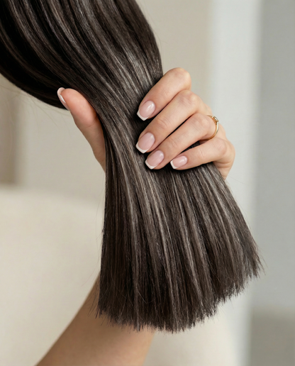 The Crown Halo®: Virgin European Texture Hair Extensions (Super Double Drawn)