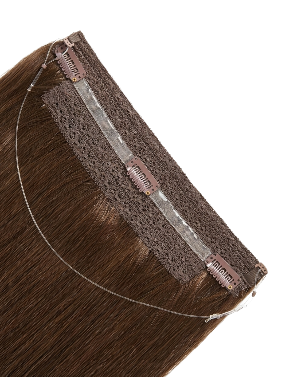 Instant Volume Halo Extensions - 20" Thick Ends | Ethical Human Hair