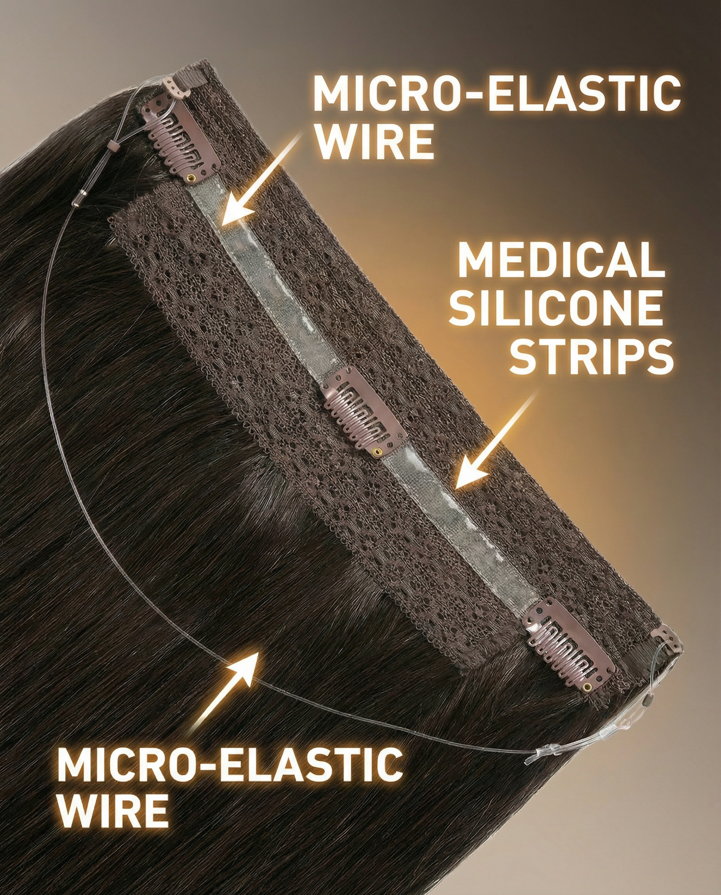 The Crown Halo®: Virgin European Texture Hair Extensions (Super Double Drawn)