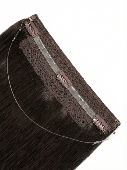 The Crown Halo®: Virgin European Texture Hair Extensions (Super Double Drawn)