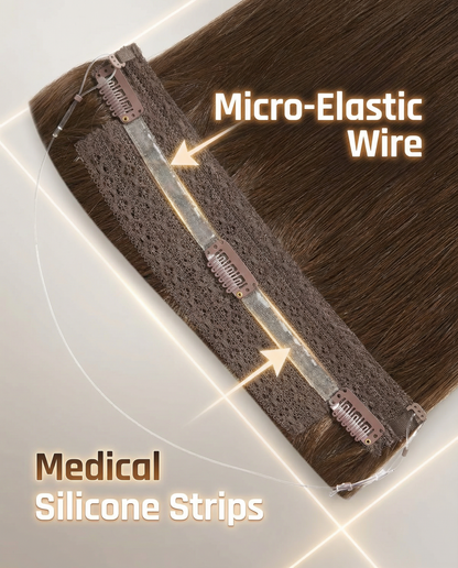 Instant Volume Halo Extensions - 20" Thick Ends | Ethical Human Hair