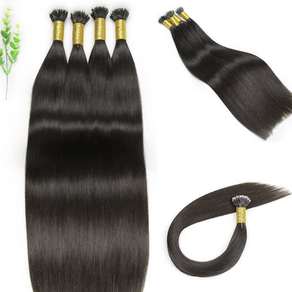 Natural Black Nano Ring raw Hair Extensions