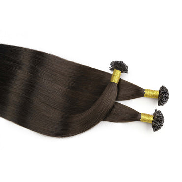 Natural Brown U Tip Virgin Hair Extensions