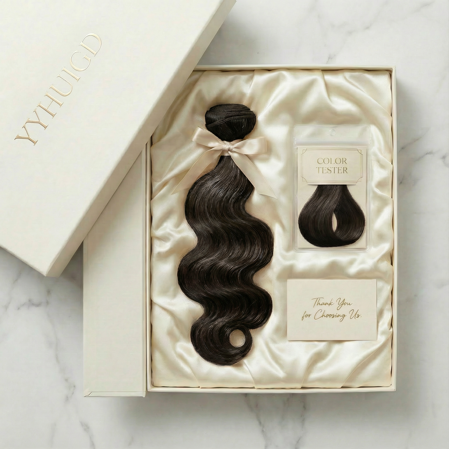 The Crown Halo®: Virgin European Texture Hair Extensions (Super Double Drawn)