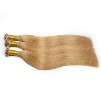 #Brown Nano Tip raw Hair Extensions