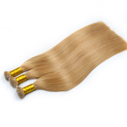 #Brown Nano Tip raw Hair Extensions