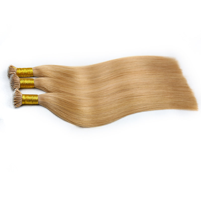 #Brown Nano Tip raw Hair Extensions