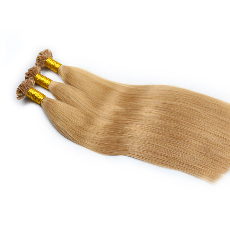 Honey Brown U Tip Virgin Hair Extensions