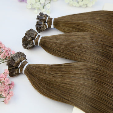 #4 Flat Tip Virgin Hair Extensions