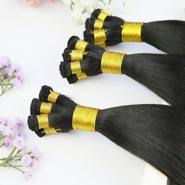 Dark Color HandTied Raw Human Hair Extensions