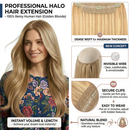 HAIR Halo Hair Extensions 100% Human Hair