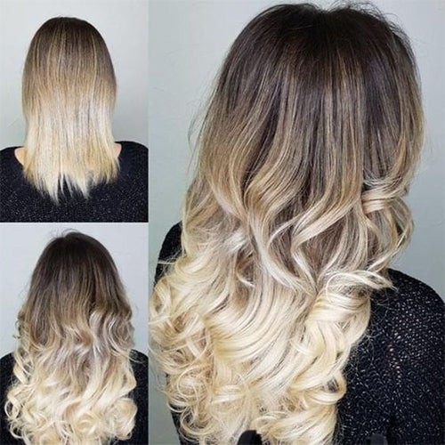 Highlight Balayage Clip in Raw Hair Extensions