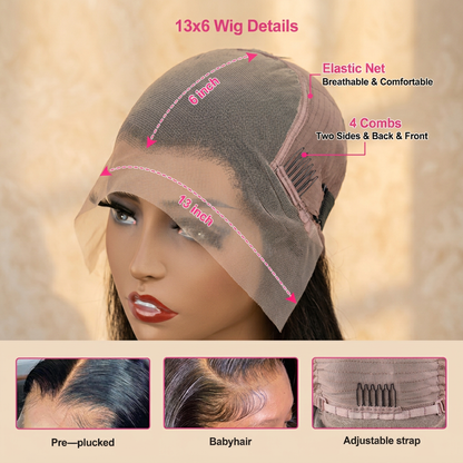 Effortless 13x6 Straight Lace Front Wig | Skin Melt Lace & Weightless Comfort