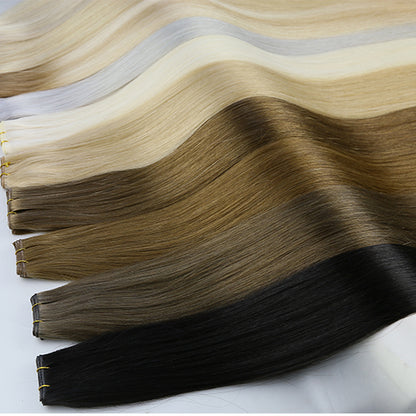 Highlight Ash Blonde Genius Weft raw Extensions