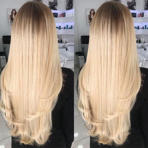 Highlight Ash Blonde Genius Weft raw Extensions